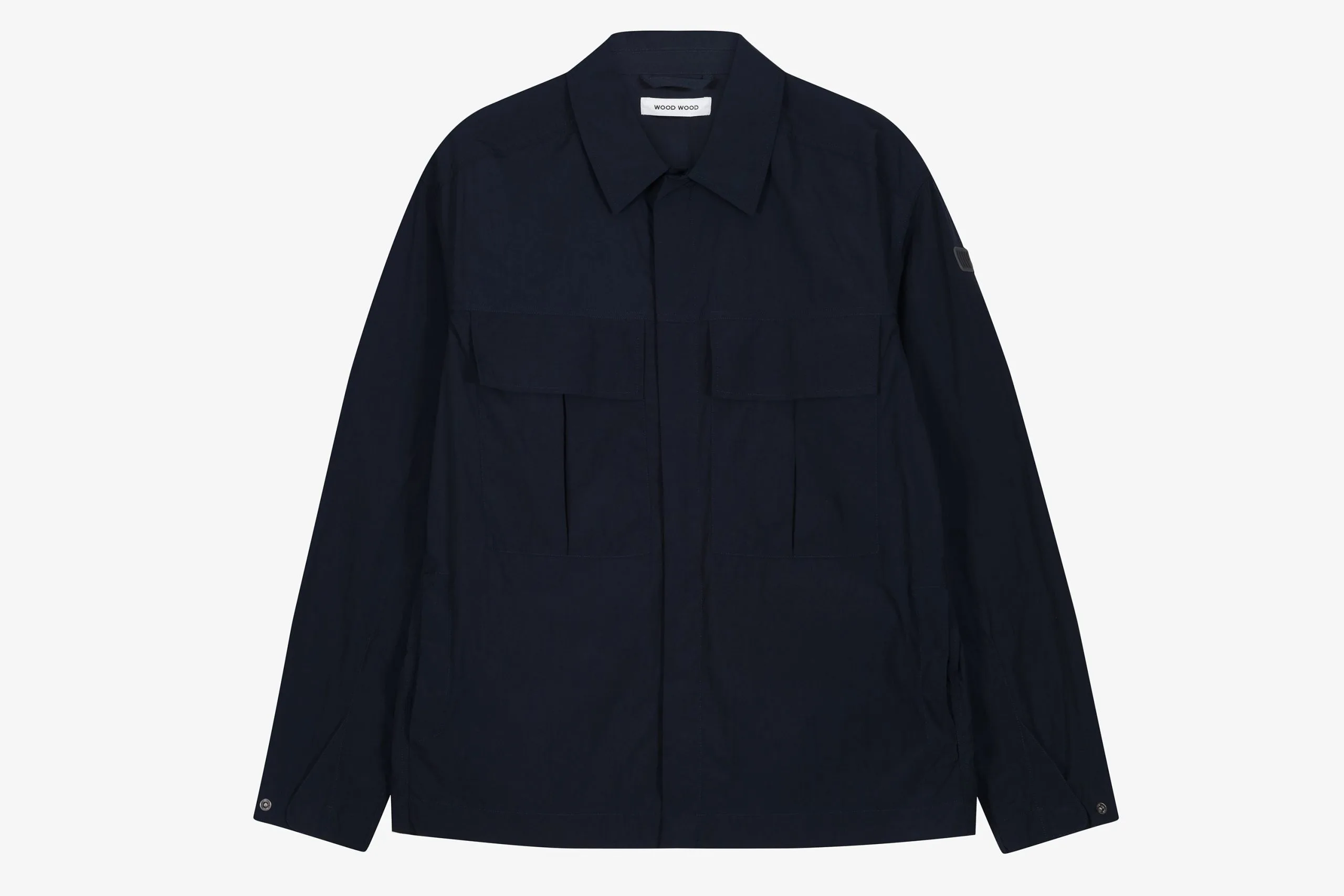 Wood Wood Lennon Nylon Overshirt 1 Wood Wood Lennon Nylon Overshirt