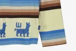 Awake Striped Llama Printed LS Tee -Footwear popular shop AWKFW22TS001CRM 3