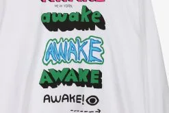 Awake Printed LS Tee X Stefan Meier -Footwear popular shop AWKFW22TS004WHT 2