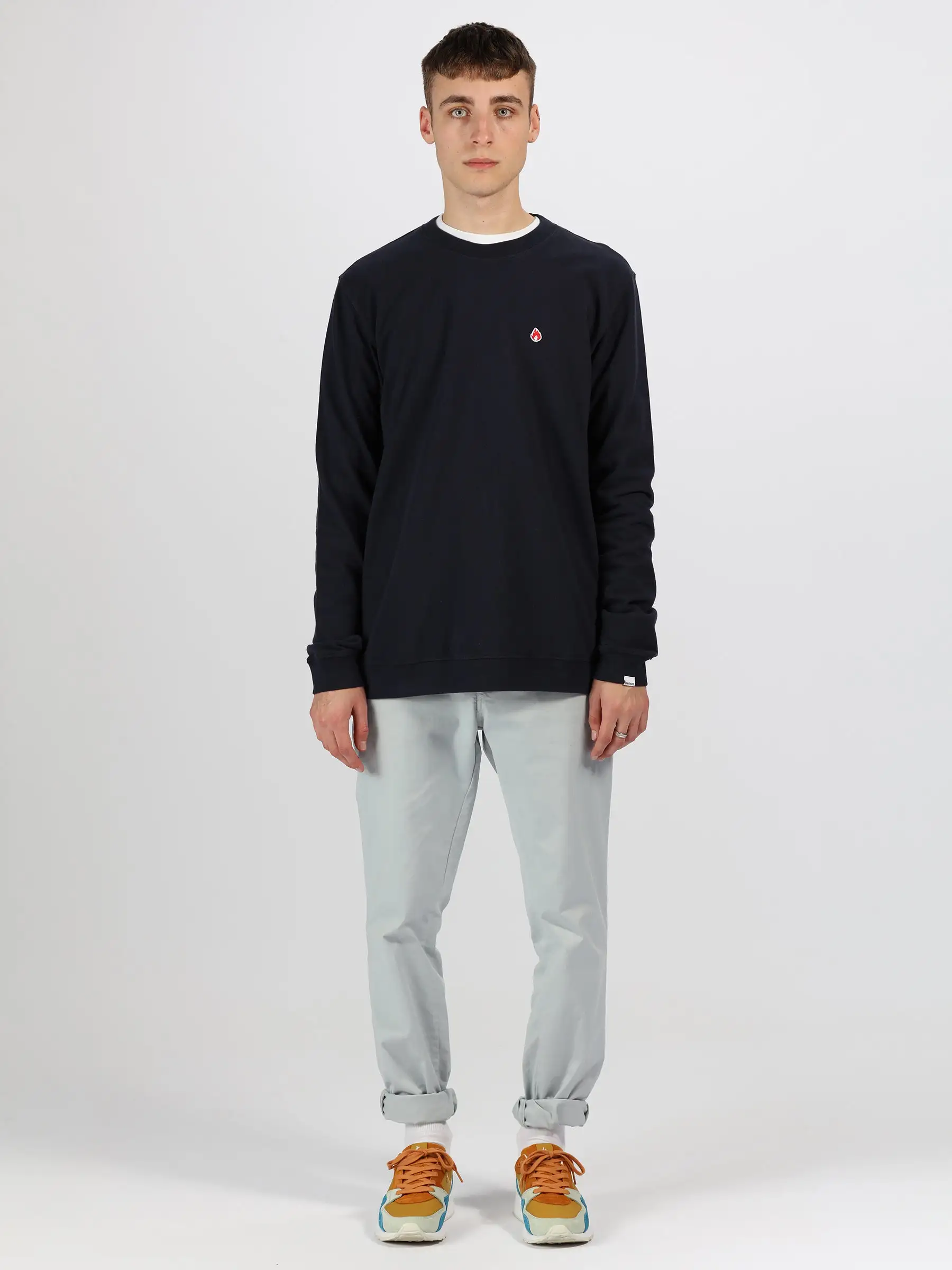 Hanon Pique Crew Sweatshirt 2 Hanon Pique Crew Sweatshirt - Image 2