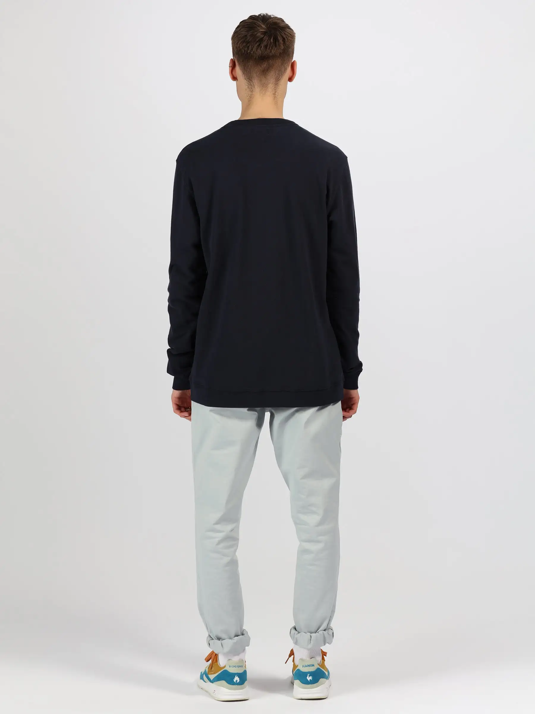 Hanon Pique Crew Sweatshirt 3 Hanon Pique Crew Sweatshirt - Image 3