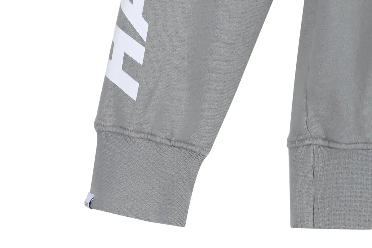 Hanon Sleeve Printed Hooded Sweatshirt "Monument Grey" 4 Hanon Sleeve Printed Hooded Sweatshirt "Monument Grey" - Image 4