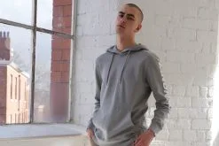 Hanon Sleeve Printed Hooded Sweatshirt "Monument Grey" 10 Hanon Sleeve Printed Hooded Sweatshirt "Monument Grey" -Footwear popular shop HANSS00108GY P9