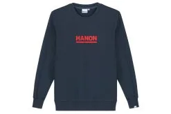 Hanon Bar Logo Crewneck Sweatshirt "Petrol Navy"
