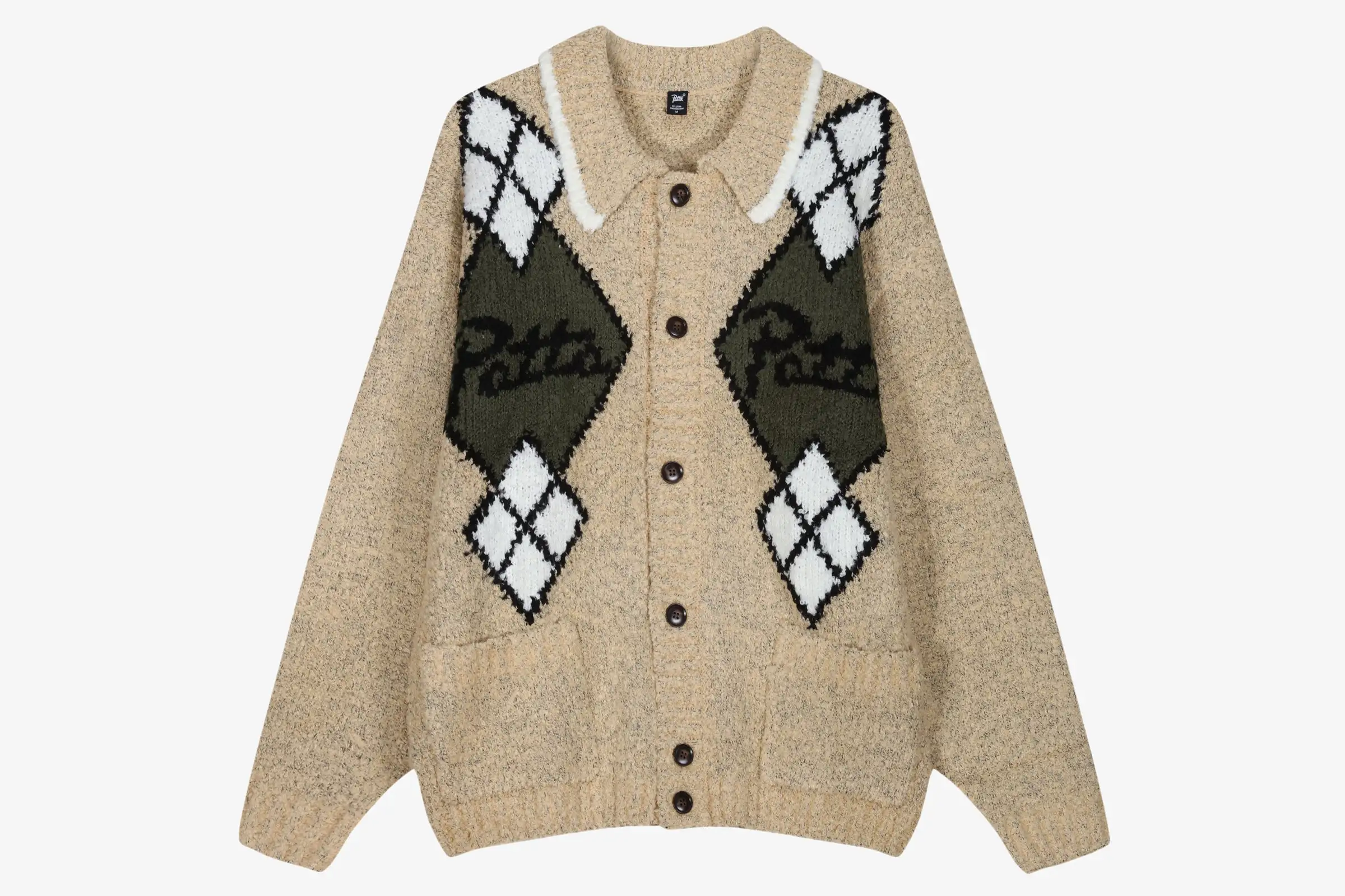Patta Argyle Knitted Cardigan 1 Patta Argyle Knitted Cardigan